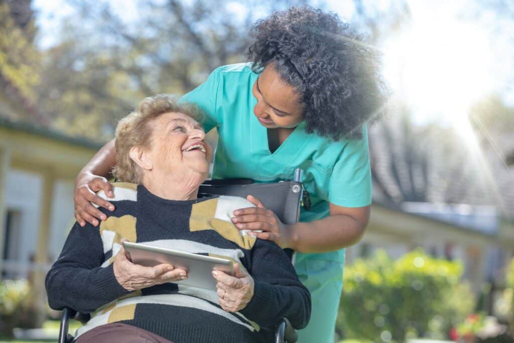 Caregivers that are happy make for happy seniors