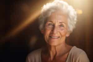 a Happy Senior Woman