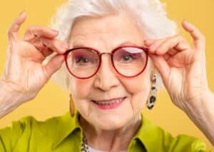 Senior woman living with Macular Degeneration