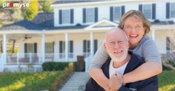 Happy Seniors living at home.