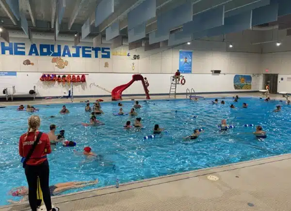 Swimming at John Dolson Pool in Cambridge