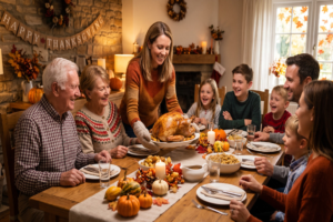 Celebrating THANKSGIVING WITH SENIOR FAMILY