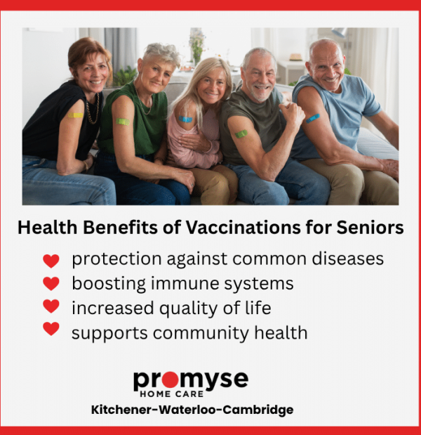 Health Benefits are many for seniors getting vaccinated