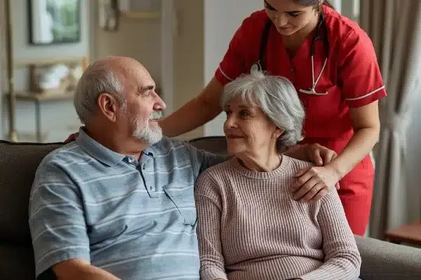 Promyse Home Respite Caregiver with family.